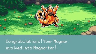 How to evolve Magmar into Magmortar  Pokemon Emerald Seaglass [upl. by Enerod]