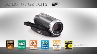 JVC GZEX315 camcorder specificaties [upl. by Ffilc]