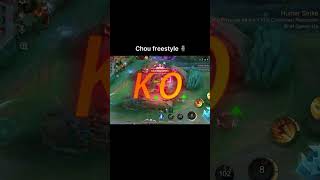 Chou stun freestyle 🗿mobilelegends mlbb choufreestyle choustun subscribe shortsviral demon [upl. by Erbas42]