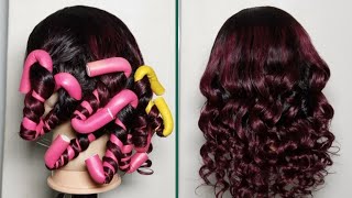 Get Gorgeous Curls without Heat Flexi Rod Tutorial [upl. by Gereron545]