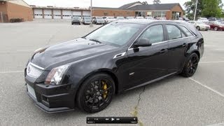 2012 Cadillac CTSV Sport Wagon Start Up Exhaust and In Depth Review [upl. by Ttekcirc]