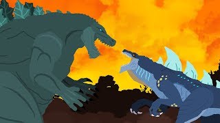 Godzilla Earth vs Zilla Jr  DinoMania  Godzilla Cartoons [upl. by Sirenay]