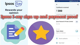 Ipsos Isay sign up  payment proof 2022  Online earning Survey 2022 [upl. by Apeed452]