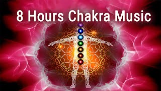 All 7 Chakras Solfeggio Frequencies Full Body Energy Cleanse 8 Hours Chakra Music Aura Cleanse [upl. by Kryska]