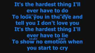 The Hardest Thing  98 Degrees Lyrics [upl. by Otreblif]