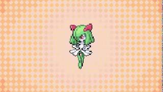 Pokemon Gaia GBA Kirlia Evolves Into Gallade [upl. by Rem]