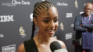 Tyla Spills Who She Wants to Meet at the Grammys amp How Aaliyah Influenced Her Music [upl. by Zinck]