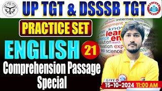 DSSSB TGT 2024  English Practice Set 21  Comprehension Passage  TGT English PYQs [upl. by Launcelot]