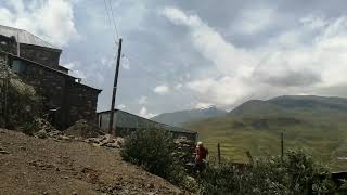 Azerbaijan ∶Walking on Xinaliq Village near Quba 22 クバ近郊のフナルッグ村 22 [upl. by Ecidnak]