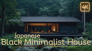 Japanese Black Minimalist House The Art of Simplicity and Contemporary Architecture [upl. by Seton356]