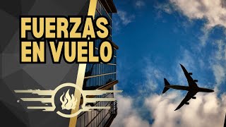 AERODINÁMICAFUERZAS QUE ACTÚAN EN EL VUELO PESO EMPUJE SUSTENTACIÓN Y RESISTENCIA [upl. by Yahsel]