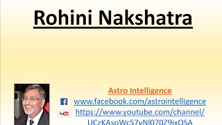 4  Rohini Nakshatra [upl. by Eiralam]