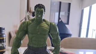 Pushpop game with Hulk and flashing lights ASMR toys [upl. by Masry]