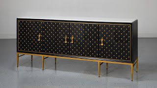 54169  Palisade Shagreen Credenza Black [upl. by Asamot]