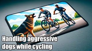 How to deal with aggressive dogs while cycling Strategies for avoiding dog chases [upl. by Frederiksen759]