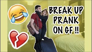 BREAK UP PRANK ON GIRLFRIEND SHE CRIED [upl. by Ahsitniuq]