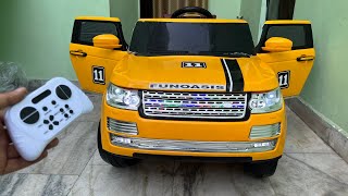 RC Land Rover Range Rover Car Unboxing amp Testing  The Power Wheels Ride On Car  Shamshad Maker🔥🔥 [upl. by Atiuqaj]