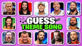 WWE Theme Songs Quiz 🎶✅ Cody Rhodes John Cena The Rock Jey Uso and Roman Reigns [upl. by Medina609]