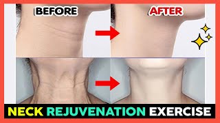 NECK REJUVENATION EXERCISE  Neck Tightening Fix Neck Wrinkles amp Saggy Neck Neck Lift Aging Neck [upl. by Ades]