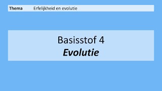 VMBO HAVO 2  Erfelijkheid en evolutie  4 Evolutie  8e Editie [upl. by Lenneuq]