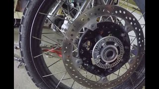 F850GS Front Wheel Installation [upl. by Bennink]