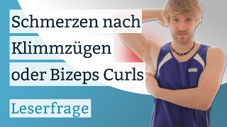 Schmerzen im Ellenbogen und Bizeps nach Klimmzügen oder Bizeps Curls [upl. by Charlot]