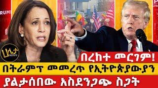 በትራምፕ መመረጥ የኢትዮጵያውያን ያልታሰበው አስደንጋጭ ስጋት  በረከተ መርገም  haletatv trump ebc [upl. by Ydniw153]