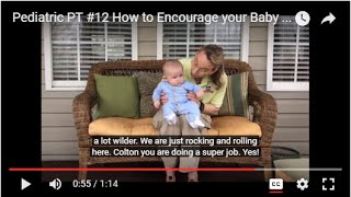 How to Encourage your Baby to Balance in Sitting Pediatric Physical Therapy for babies 12 [upl. by Bryner]