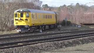 37 025 and Network Rail test train at Retford [upl. by Tuttle19]