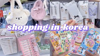 shopping in korea vlog 🇰🇷 accessories amp stationery haul 🐰 daiso cute finds 다이소 신상 [upl. by Freeman]