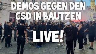 ❗ LIVE ❗ quotBautzen gegen den CSDquot Demo Freie Sachsen ua Christopher Street Day Pride Gegenprotest [upl. by Angid]