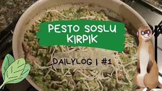 sessiz vlog 1  pesto soslu tavuklu kırpık [upl. by Diane]