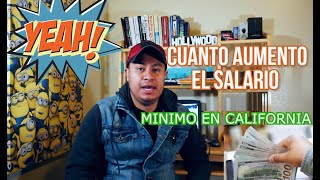 Cual es el salario mínimo en california 2020 COMPARO MIS CHEQUES [upl. by Lynna]