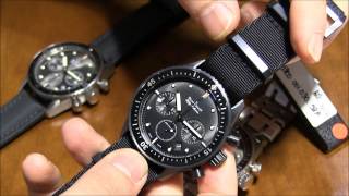 Blancpain Fifty Fathoms Bathyscaphe Flyback Chronograph Watches HandsOn  aBlogtoWatch [upl. by Yelsek]