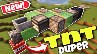 Minecraft 121  The Super Unlimited Tnt Duplicator Glitch  New Duper Tutorial In BedrockJava [upl. by Yoko39]