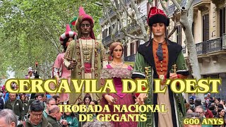 Cercavila de loest i arribada de totes les cercavilesTrobada nacional de Gegants a Barcelona 2024 [upl. by Ina973]