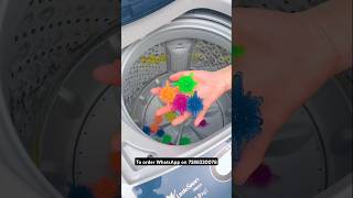 Reusable Washing Machine Balls  laundry tanglefree clotheswashing homegadgets viralproducts [upl. by Dewhirst]