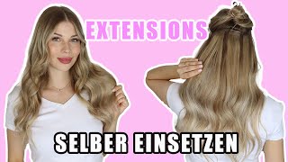 Tape Extensions  Haarverlängerung schonend selber anbringen I Kim Wood [upl. by Elicec]