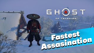 RED SAMURAI  Fastest Assasination PC Gameplay  Ghost of Tsushima [upl. by Feriga]