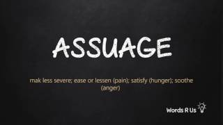 How to Pronounce ASSUAGE in American English [upl. by Aleacin]