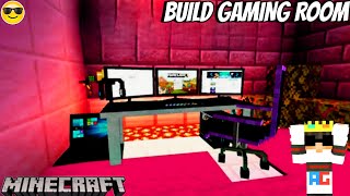 BUILD GAMING ROOM IN MINECRAFT 😉😁 [upl. by Caves]