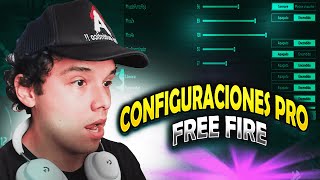 CONFIGURACIONES PRO en FREE FIRE 2023  AJUSTES DE DISPARO A LA CABEZA [upl. by Nerad]