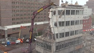 Column Buckles 030 During Demolition [upl. by Hak]