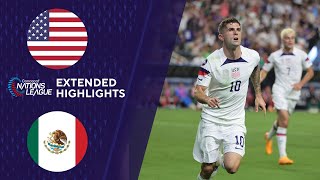 USA vs Mexico Extended Highlights  CONCACAF Nations League  CBS Sports Golazo [upl. by Emina]