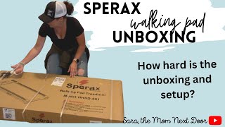 Unboxing of the Sperax Walking Pad from Amazon  overview of setup process [upl. by Deanne938]