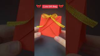 Cute Gift Idea ❤️ Easy Paper Gift Bag 🎀 How to Make a Gift Bag  Valentine’s Day Christmas DIY Craft [upl. by Anih]