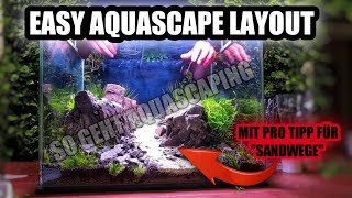 So einfach ist Aquascaping  Easy Layout im NH Scaping Tank  55l [upl. by Ardelia124]