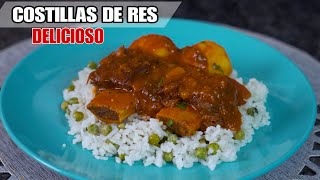 COSTILLAS DE RES GUISADASrecetas para toda ocasion [upl. by Aniweta]