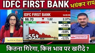 IDFC FIRST BANK latest newskyu Gir raha hai Analysistargetidfc merger with idfc first bank [upl. by Nileuqaj]