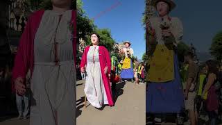 The Majestic Giant Figures in the Festival SantaTecla Spain FestivalVibes [upl. by Arabella834]